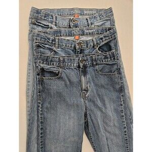 The Children's Place Lot Of 3 Sz 18 Slim Jeans Adjustable Waists Skny, Str, & BC